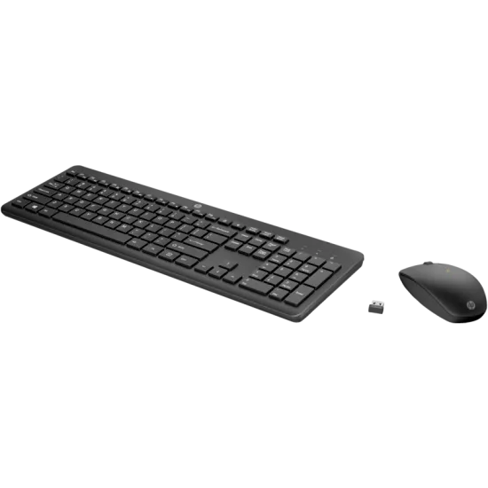 HP 230 Wireless Office Combo Keyboard and Mouse 1600 DPI Arabic English Black