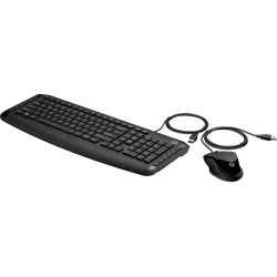 HP Pavilion 200 Wired Office Combo Keyboard and Mouse 1600 DPI Arabic English Black