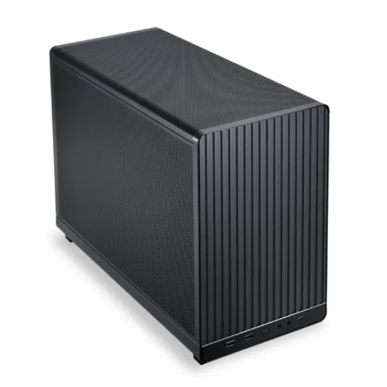Lian Li DAN A3 Wooden Micro Tower Gaming Case Black