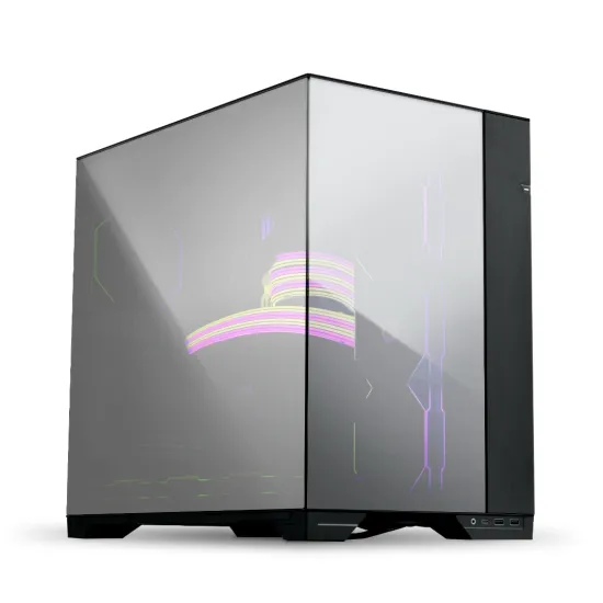 Lian Li O11 Vision Chrome Mid Tower Gaming Case Black