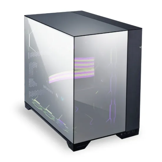 Lian Li O11 Vision Chrome Mid Tower Gaming Case Black