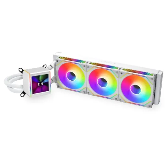 Lian Li Galahad II LCD SL-INF 360 360MM with SL Infinity Fans Liquid Cooler White