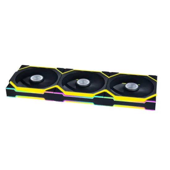 Lian Li UNI Fan SL Wireless 120MM RGB 3 Fans Black With 2.4 GHz Wireless Controller Fan Black