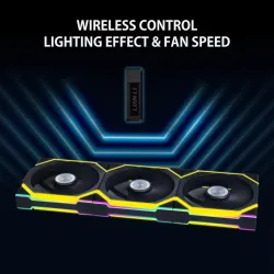 Lian Li UNI Fan SL Wireless 120MM RGB 3 Fans Black With 2.4 GHz Wireless Controller Fan Black