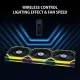 Lian Li UNI Fan SL Wireless 120MM RGB 3 Fans Black With 2.4 GHz Wireless Controller Fan Black