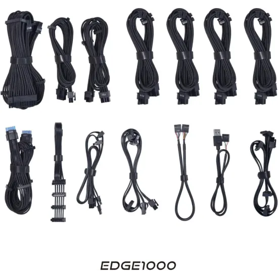 Lian Li Edge Gold EG1000 1000W 80 Plus Platinum PCIe 5.1 ATX 3.1 Full Modular Power Supply Black