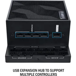 Lian Li Edge Gold EG1300 1300W 80 Plus Platinum PCIe 5.1 ATX 3.1 Full Modular Power Supply Black