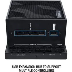 Lian Li Edge Gold EG0850 850W 80 Plus Platinum PCIe 5.1 ATX 3.1 Full Modular Power Supply Black