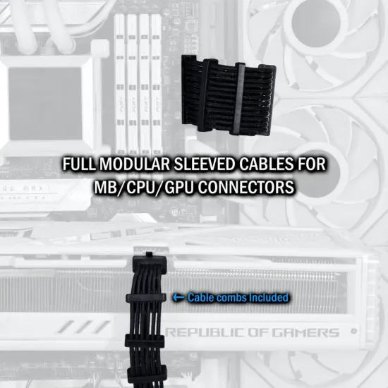 Lian Li Edge Gold EG0850 850W 80 Plus Platinum PCIe 5.1 ATX 3.1 Full Modular Power Supply Black