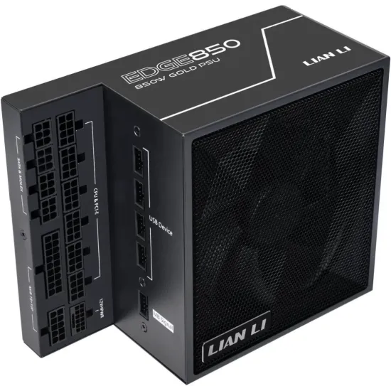 Lian Li Edge Gold EG0850 850W 80 Plus Platinum PCIe 5.1 ATX 3.1 Full Modular Power Supply Black