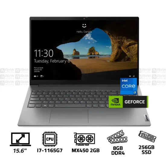Lenovo ThinkBook G2 ITL Laptop Core i7-1165G7 8GB DDR4 256 SSD MX450 2GB 15.6" FHD Gray