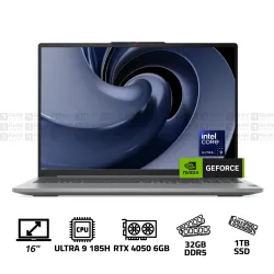 Lenovo IdeaPad PRO 5 Core ULTRA 9 185H 32GB DDR5 1TB SSD RTX 4050 6GB 16" 2K OLED 120Hz Win11 Lenovo IdeaPad PRO 5 Core ULTRA 9 185H 32GB DDR5 1TB SSD RTX 4050 6GB 16" 2K OLED 120Hz Win11