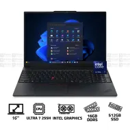 LENOVO E16 - GEN 7 - ULTRA 7 - 255H - RAM 16G / 512 SSD / INTEL + BAG - 16 INCH