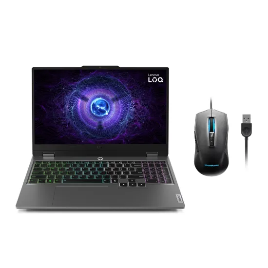 Lenovo LOQ 15IAX9 i5-12450HX 16GB DDR5 512GB SSD RTX 2050 4GB 15.6" FHD 144Hz 2Y Warranty + Mouse