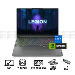 Lenovo LEGION Slim 5 Laptop Core i7-13700H 16GB DDR5 1TB SSD RTX 4060 8GB 16" 2K 165Hz Gray Lenovo LEGION Slim 5 Laptop Core i7-13700H 16GB DDR5 1TB SSD RTX 4060 8GB 16" 2K 165Hz Gray