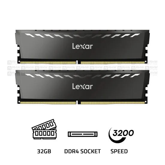 Lexar THOR DDR4 RAM 32GB Kit (2x16GB) 3200 MHz CL16 Black