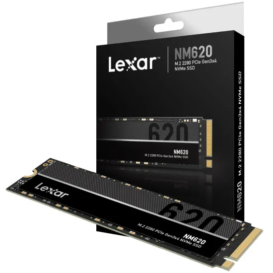 Lexar NM620 512GB PCIe 3.0 NVMe M.2 SSD Lexar NM620 512GB PCIe 3.0 NVMe M.2 SSD