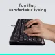 Logitech MK120 Wired Keyboard and Mouse Combo for Windows, English & Arabic Keys Optical Wired Mouse, Full-Size Keyboard, USB Plug-and-Play, Compatible with PC, Laptop - Black