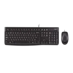 Logitech MK120 Wired Keyboard and Mouse Combo for Windows, English & Arabic Keys Optical Wired Mouse, Full-Size Keyboard, USB Plug-and-Play, Compatible with PC, Laptop - Black Logitech MK120 Wired Keyboard and Mouse Combo for Windows, English & Arabic Keys Optical Wired Mouse, Full-Size Keyboard, USB Plug-and-Play, Compatible with PC, Laptop - Black