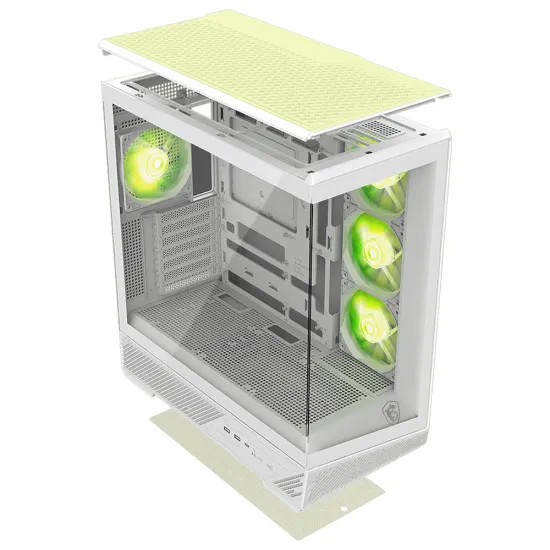 MSI MAG PANO 130R PZ Mid Tower Case 4 Fan ARGB White