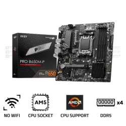 MSI PRO B650M-P DDR5 AM5 M-ATX Motherboard Black