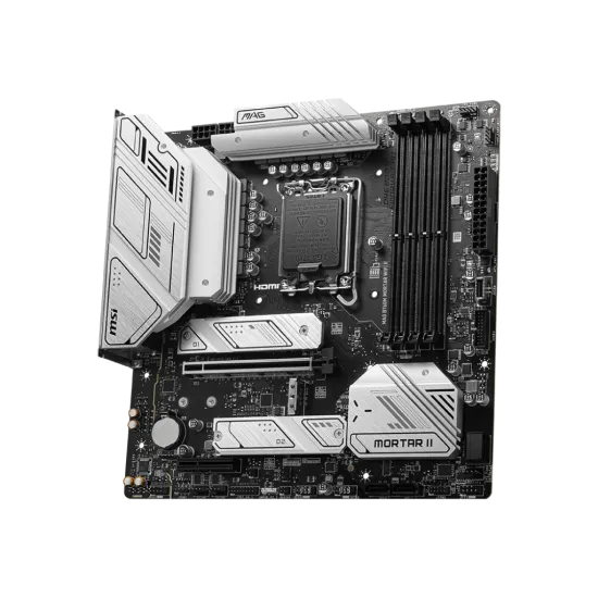 MSI MAG B760M MORTAR WIFI II DDR5 LGA1700 M-ATX Motherboard Black