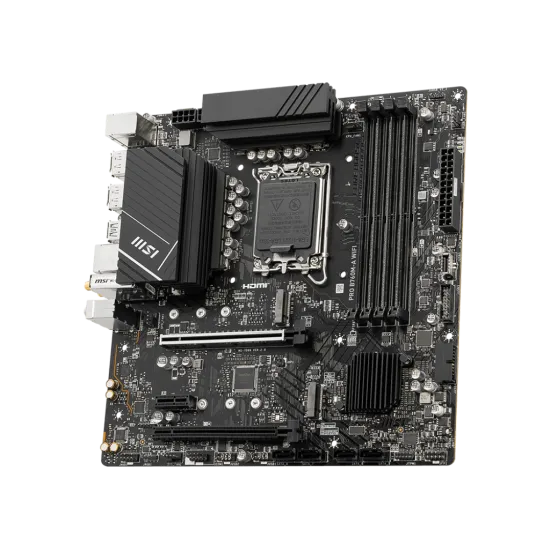 MSI PRO B760M-A DDR5 WIFI LGA1700 M-ATX Motherboard Black