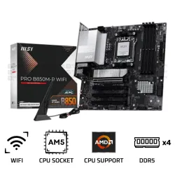 MSI PRO B850M-P WIFI DDR5 AM5 M-ATX Motherboard