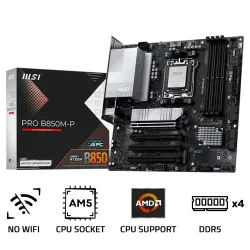 MSI PRO B850M-P DDR5 AM5 M-ATX Motherboard