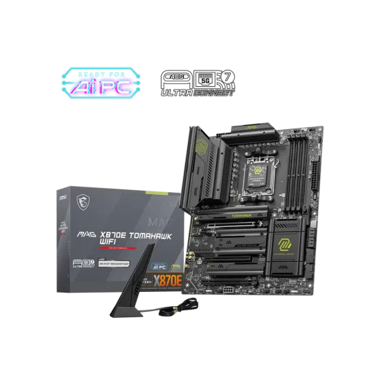MSI MAG X870E TOMAHAWK WIFI DDR5 AM5 ATX Motherboard Black