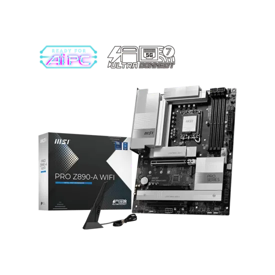 MSI PRO Z890-A WIFI DDR5 LGA 1851 ATX Motherboard Black