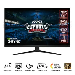 MSI G321Q Gaming Monitor 31.5 Inch IPS 2K 170Hz 1Ms Black