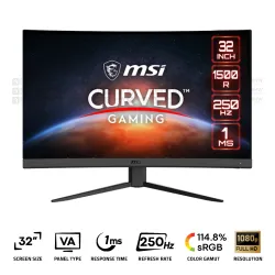MSI G32C4X Curved Gaming Monitor 32 Inch VA 1500R FHD 250Hz 1Ms Black