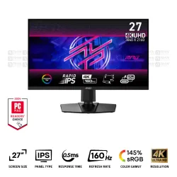 MSI MPG 274URF QD Gaming Monitor 27 Inch Rapid IPS 4K 160Hz 0.5Ms GTG Black