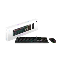 MSI FORGE GK310 Wired Gaming Combo Keyboard and Mouse 7200 DPI 7 Buttons Arabic English Black