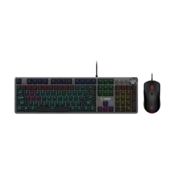 MSI FORGE GK310 Wired Gaming Combo Keyboard and Mouse 7200 DPI 7 Buttons Arabic English Black MSI FORGE GK310 Wired Gaming Combo Keyboard and Mouse 7200 DPI 7 Buttons Arabic English Black