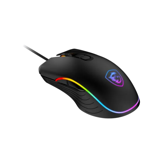 MSI FORGE GM300 RGB Wired Gaming Mouse 7200 DPI 7 Buttons Black