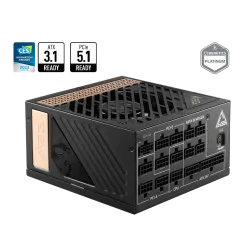 MSI MEG Ai1300P PCIE5 1300 Watt 80+ Platinum Fully Modular PCIe 5.1 ATX 3.1 Power Supply