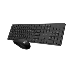 MSI FORGE K200 Wireless Office Combo Keyboard and Mouse 1600 DPI 5 Buttons English Black