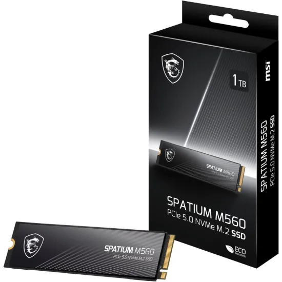 MSI SPATIUM M560 1TB PCIe 5.0 NVMe M.2 SSD