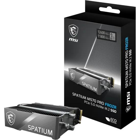 MSI SPATIUM M570 PRO 2TB PCIe 5.0 NVMe M.2 FROZR SSD