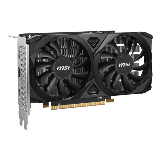 MSI GeForce RTX 3050 VENTUS 2X E 6G OC GDDR6 OC Graphics Card Black