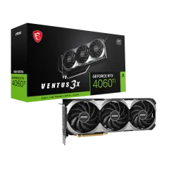 MSI GeForce RTX 4060 Ti VENTUS 3X E1 8G OC GDDR6 OC Graphics Card Black