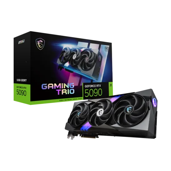 MSI GeForce RTX 5090 32G GAMING TRIO OC GDDR7 Black Graphics Card