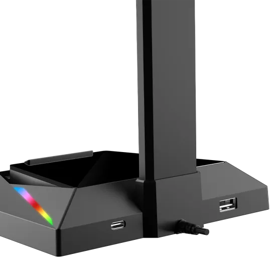 Meetion U003 Led backlight Gaming Headset Stand With USB & Type-C Ports