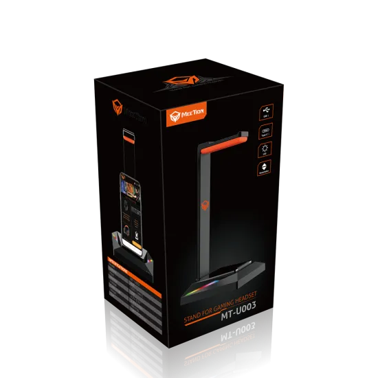 Meetion U003 Led backlight Gaming Headset Stand With USB & Type-C Ports