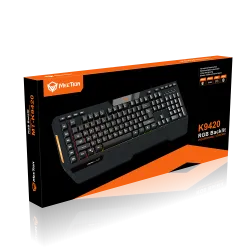 Meetion K9420 RGB Membrane Gaming Keyboard English & Arabic Black