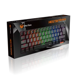 Meetion MK005 60% LED Backlight Mechanical Gaming Keyboard Blue Switch English & Arabic Black