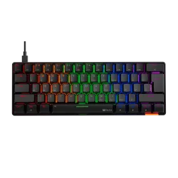 Meetion MK005 60% LED Backlight Mechanical Gaming Keyboard Blue Switch English & Arabic Black