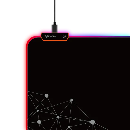 Meetion PD121 Large RGB Gaming Mouse Pad 88 X 31 Cm Black